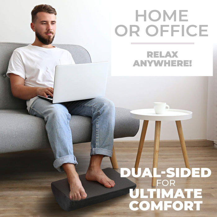 Airplane Footrest Adjustable Hammock Office Desk Feet Relax Airplane Comfort Travel Memory Foam Foot Comfy Hammock