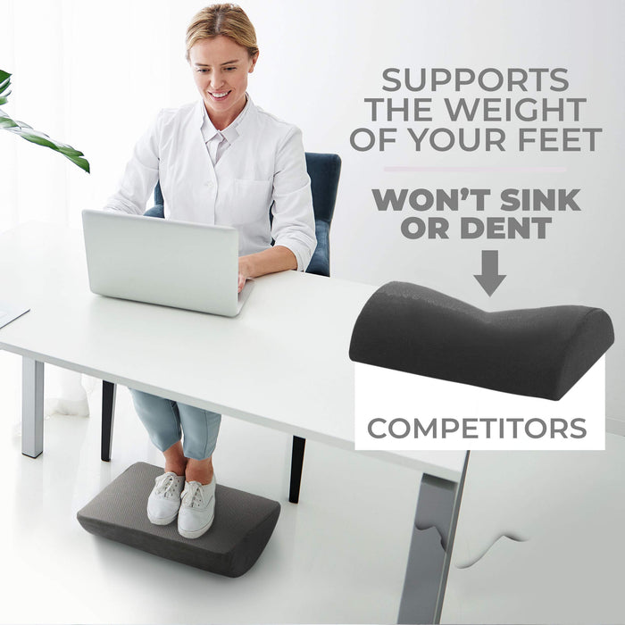 Airplane Footrest Adjustable Hammock Office Desk Feet Relax